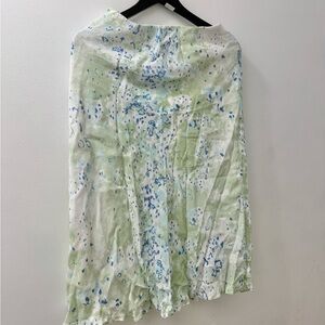 Vintage Y2K Cleo Green + Blue Skirt